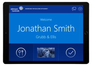 Johnson Controls Homepage iPad