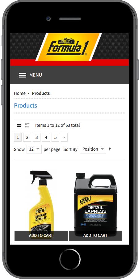 Formula 1 Wax Categories Mobile
