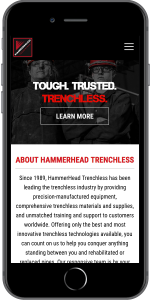 HammerHead Trenchless Homepage Mobile
