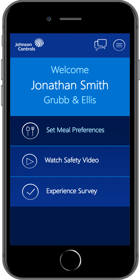 Johnson Controls Homepage Mobile