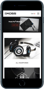 Koss Homepage Mobile