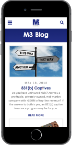 M3 Insurance Blog Mobile