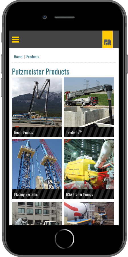 Putzmeister Product Mobile