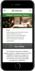 Telkonet Mobile Homepage