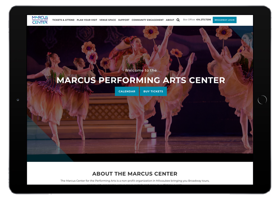Marcus Performing Arts Center Tablet
