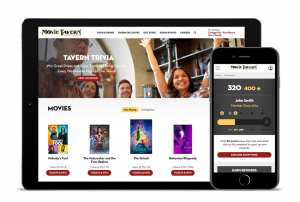 Movie Tavern tablet and phone