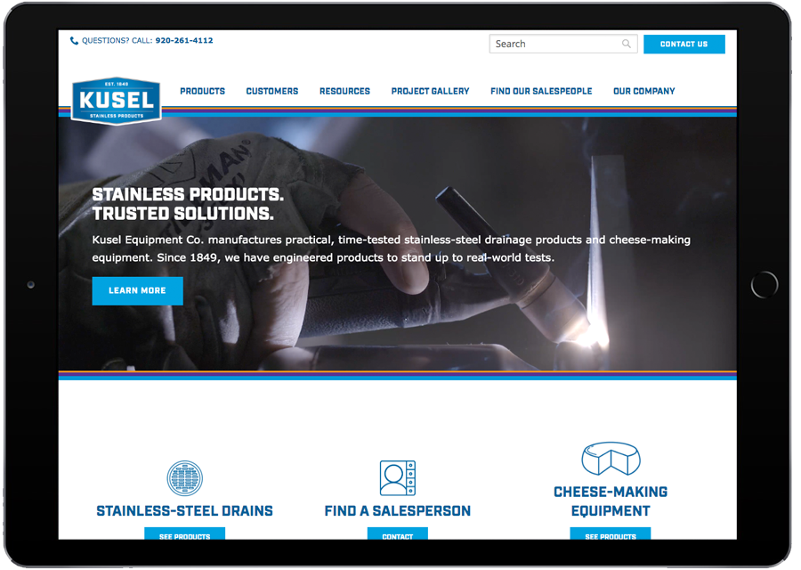 Kusel Equipment Co. Tablet