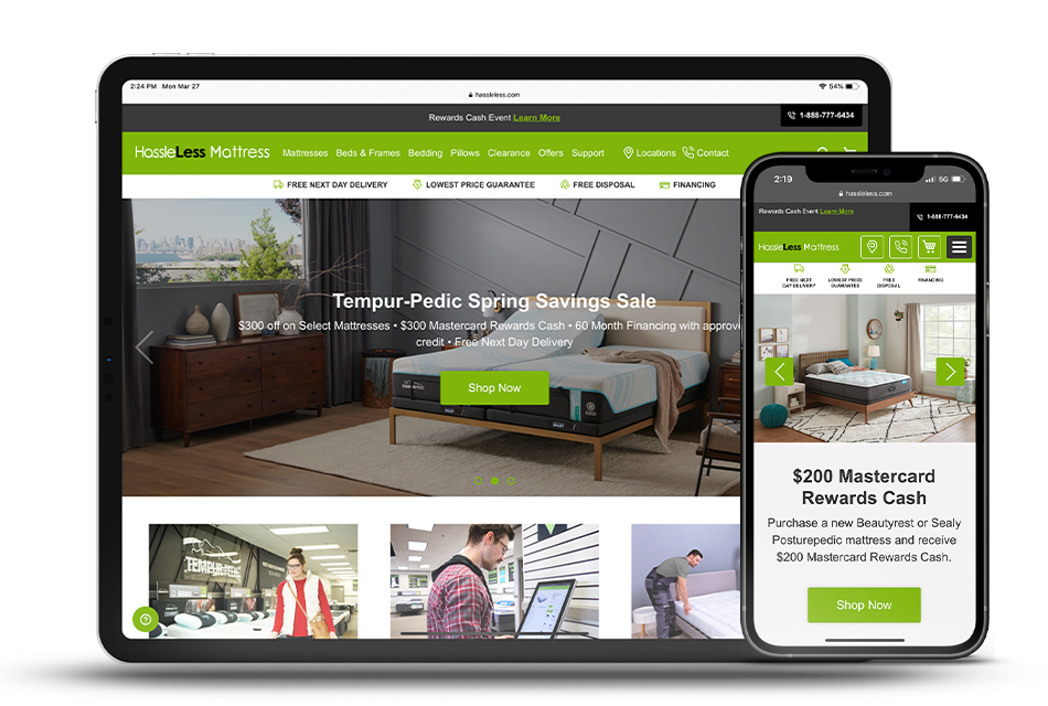Website Design and Development for eCommerce Businesses Tablet