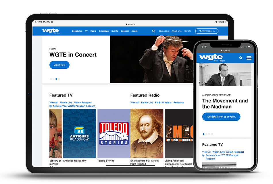 Web Design and Development for Public Media Tablet