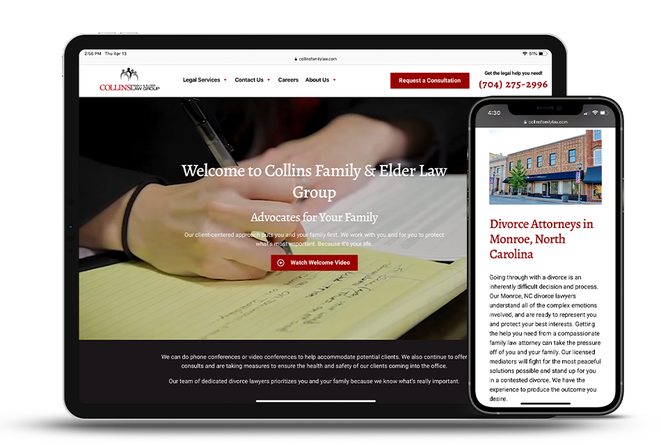 Web Design and Development for Law Firms Tablet