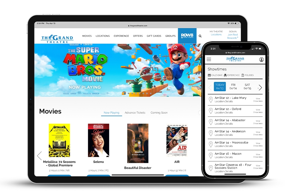Starkmedia is Your Leading Movie Theater Partner Tablet