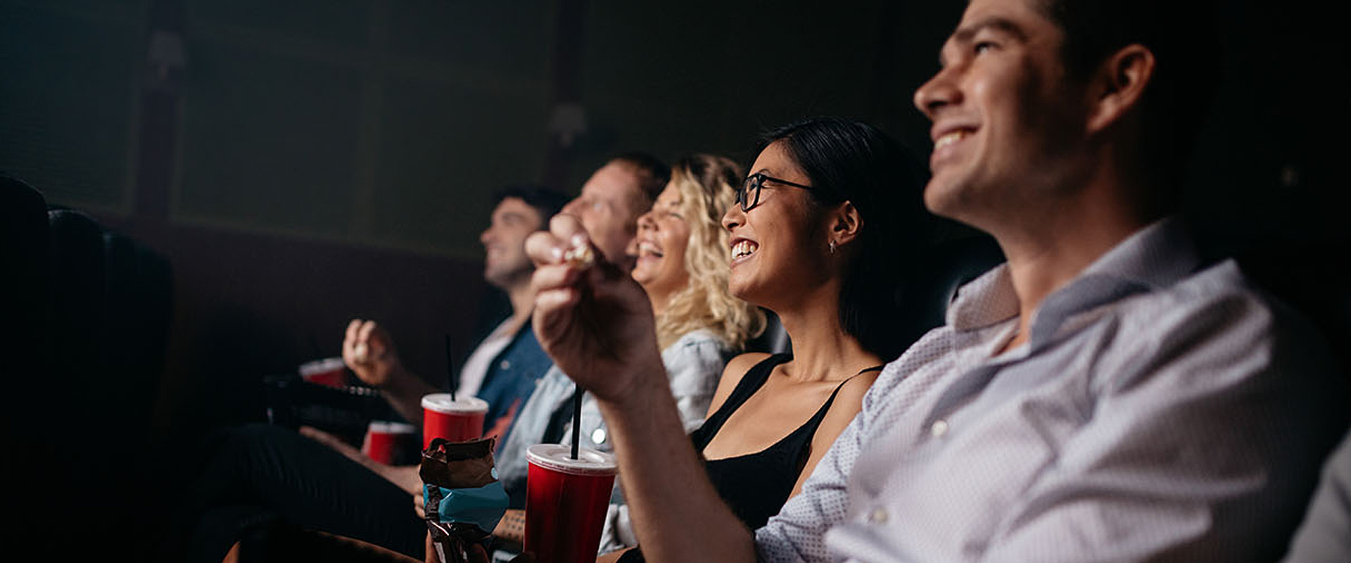 Southern Theatres people watching movie in theatre