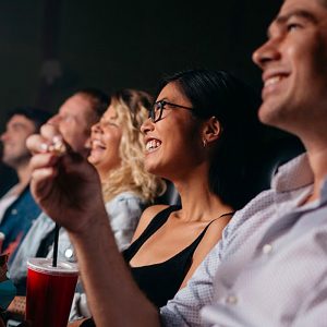 Southern Theatres people watching movie in theatre