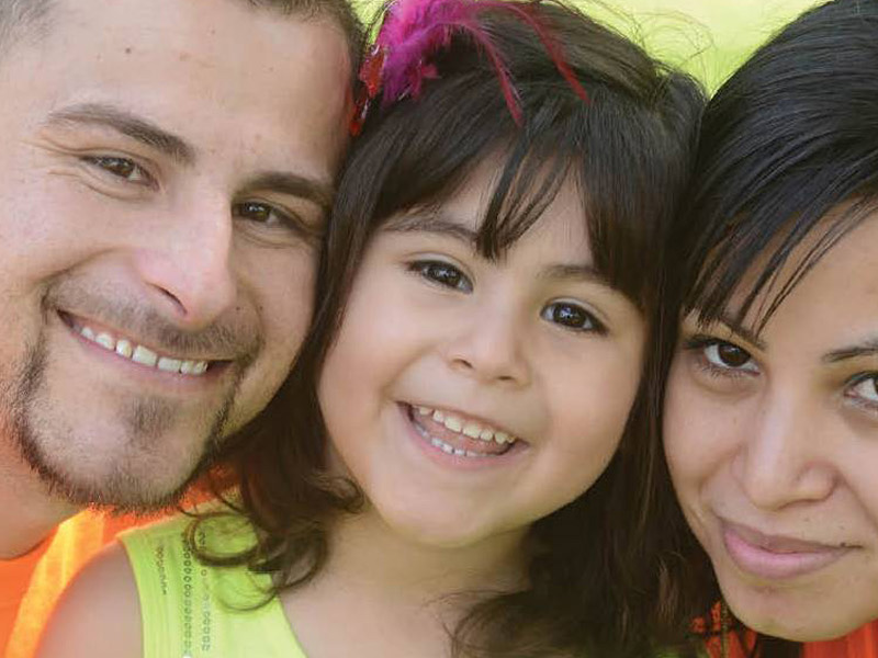 family smiling