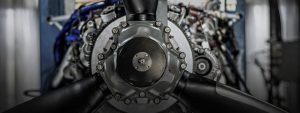 DeltaHawk man working on engine